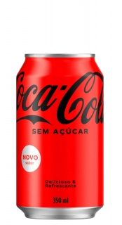 Refrigerante Coca Cola Sem Açúcar Lata 350ml fardo com 12